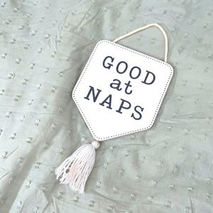 Baby shower nursery sign GOOD at NAPS
